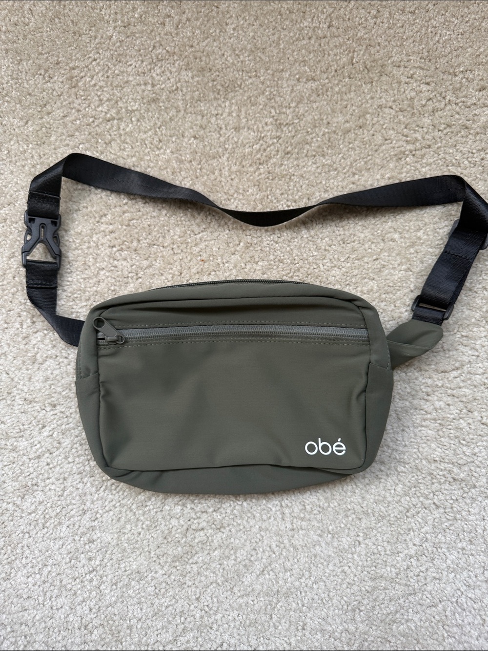 Obe Olive Green Crossbody Waist Bag
